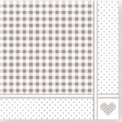 TOVAGLIOLI 38x38 STAR 40pz DECOR SHABBY TORTORA