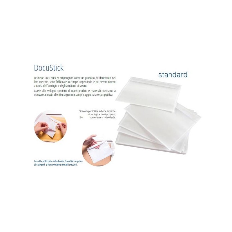 ETICHETTE DOCUSTICK ADESIVE C5 228x165mm 100pz
