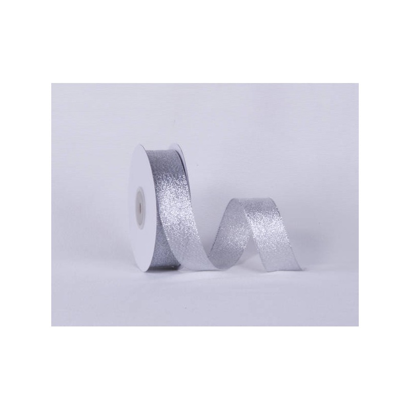 NASTRO RASETTO O/A mm25x25mt COL.101 ARGENTO