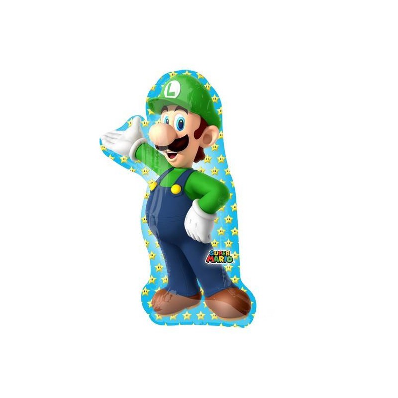 PALLONE MYLAR S/SHAPE LUIGI 90cm