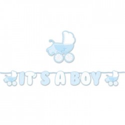 FESTONE KIT SCRITTA MAXI cm25x6mt IT'S A BOY