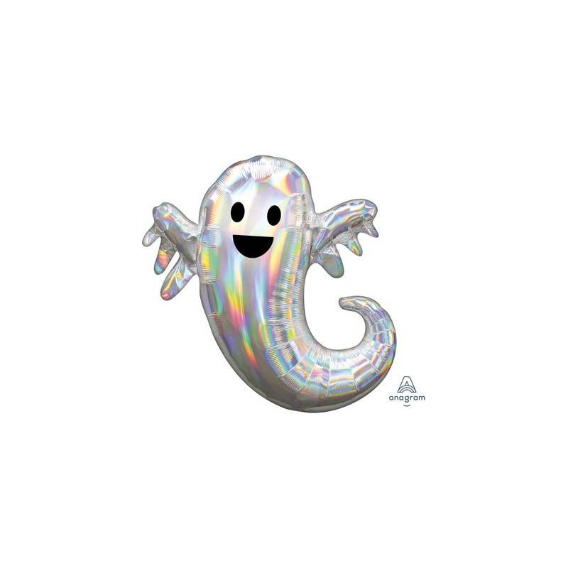 PALLONE MYLAR S/SHAPE 63x72cm FANTASMA OLOGRAFICO