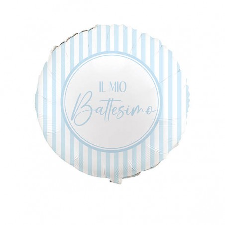 PALLONE MYLAR IL MIO BATTESIMO AZZURRO 45cm