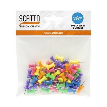 SPILLI CARTOGRAFICI FLUO 60pz