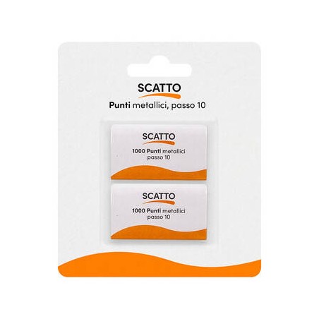 PUNTI METALLICI 2x1000 PASSO 10 SCATTO