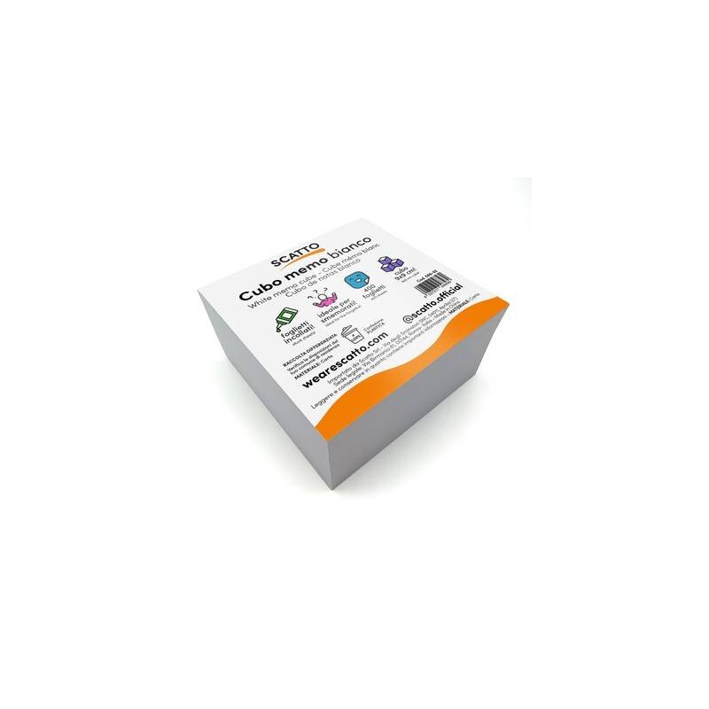 CUBO FOGLIETTI INCOLLATI 9x9cm BIANCHI 400fg