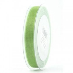 NASTRO ORGANZA mm15x50mt VERDE CANNA