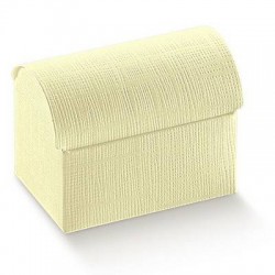SCATOLA BAULETTO SETA AVORIO 13x9x9,5 10pz