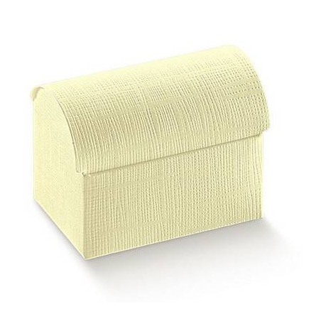 SCATOLA BAULETTO SETA AVORIO 13x9x9,5 10pz