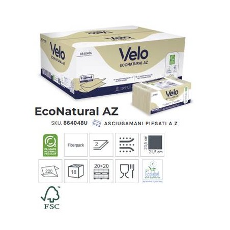 ASCIUGAMANI A Z ECONATURAL 220pz VELO