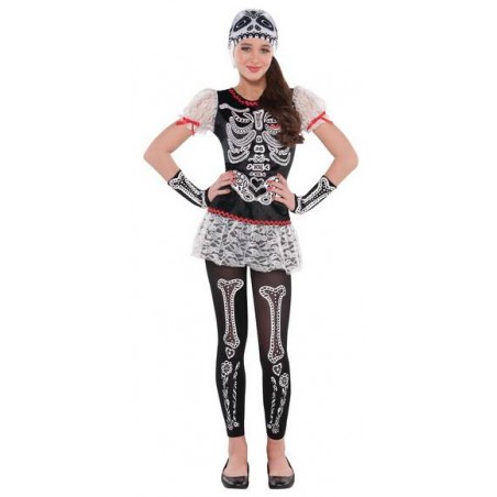 COSTUME SASSY SKELETON GXL 14/16ANNI