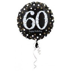 PALLONE MYLAR 45cm SPARKLING BIRTHDAY 60