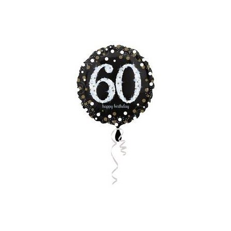 PALLONE MYLAR 45cm SPARKLING BIRTHDAY 60