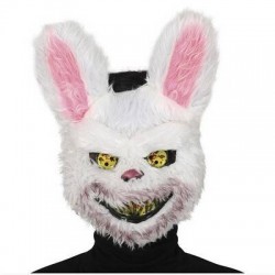 MASCHERA CONIGLIO HORROR C/PELO
