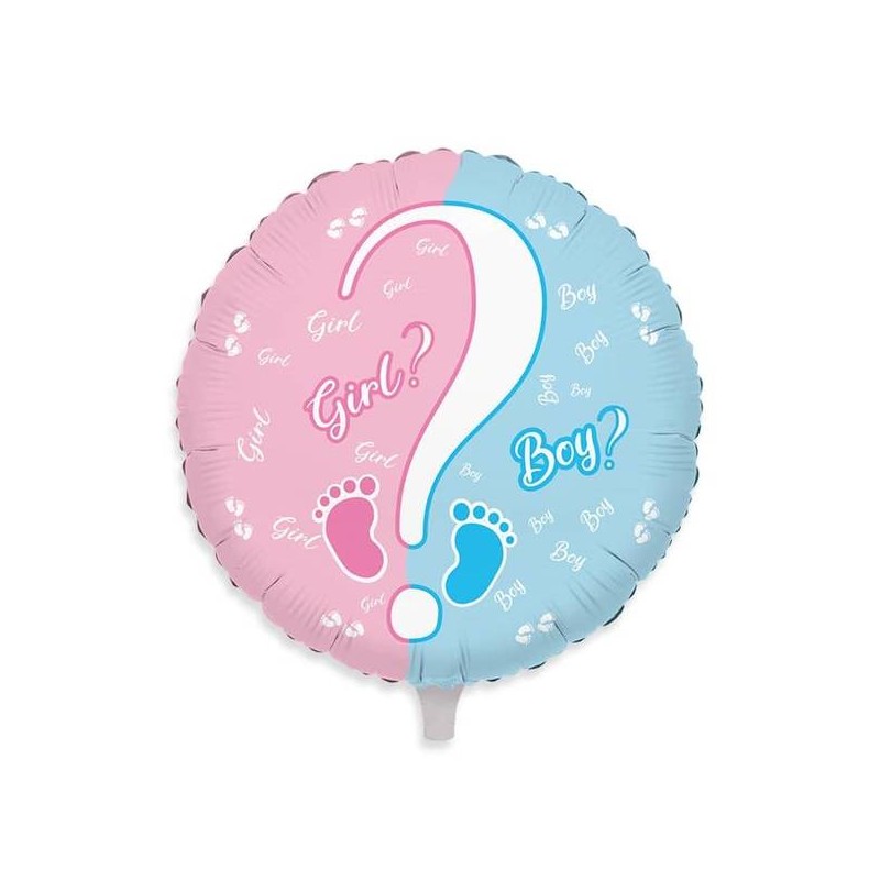 PALLONE MYLAR 18'' BOY OR GIRL 45cm