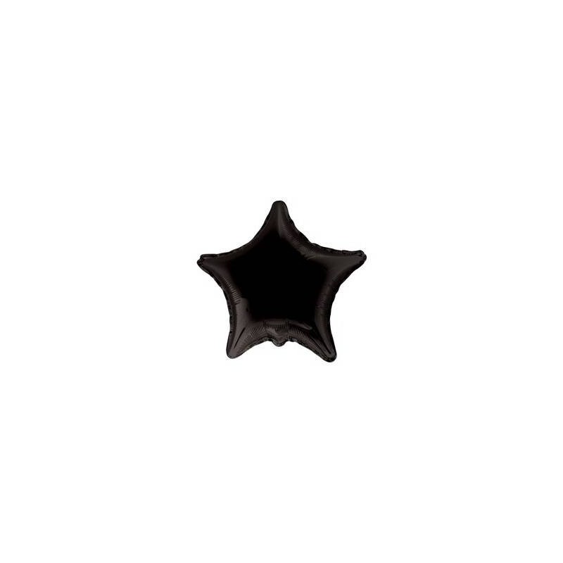 PALLONE MYLAR STELLA 18'' 45cm NERO RC