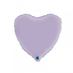 PALLONE MYLAR CUORE LILLA 18 43cm 1pz