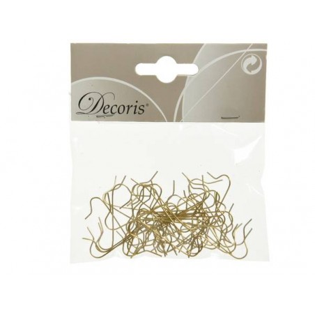GANCI PER PALLINE IN FERRO COL.ORO h3,5cm 50pz