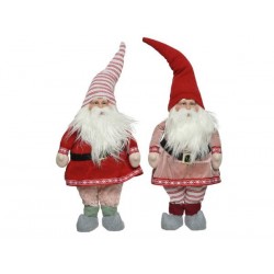 GNOMO IN TESSUTO 2ASS ROSSO/BIANCO H 60cm