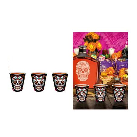BICCHIERINI CATRINA DIA DE LOS MUERTOS 5x6cm