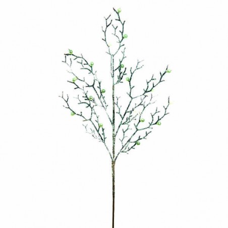 PICKS RAMO DI PERLINE ARGENTO C/GLITTER 78cm