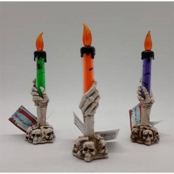 CANDELABRO MANO C/LED 3 ASS.