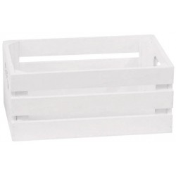 CASSETTA LEGNO BIANCA 23x15x10cm CASL2657