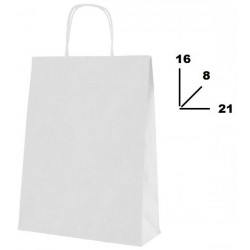 BORSA CARTA BIANCA MIS.16+8x21cm
