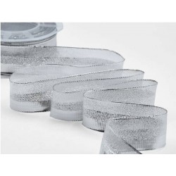 NASTRO TESSUTO NETTUNO mm33x20mt COL.101 ARGENTO