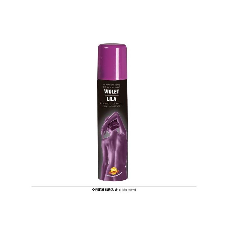 TRUCCO COLORANTE PER CORPO E CAPELLI SPRAY 75ml VIOLA