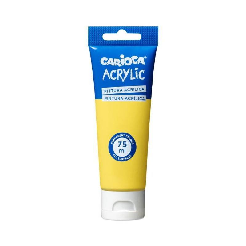 TEMPERA ACRILICA CARIOCA 75ml GIALLO PRIMARIO