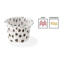 PIROTTINI MUFFIN 30x30mm POIS NERO 120pz