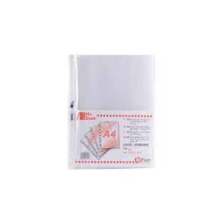 BUSTE TRASPARENTI FORATE A4 MY DESK PPL LISCIO 23x30,5cm 60my 50pz