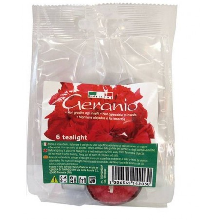 TEA CANDLES GERANIO 6pz CDG