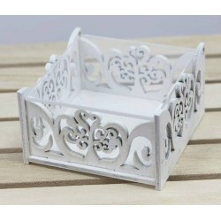 SCATOLA LEGNO C/COP PLEXI 6x6x3cm 6pz