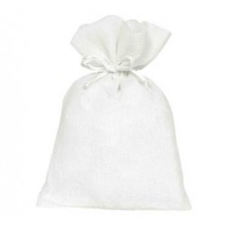 SACCHETTO MATT SATIN 9x12cm WHITE 10pz