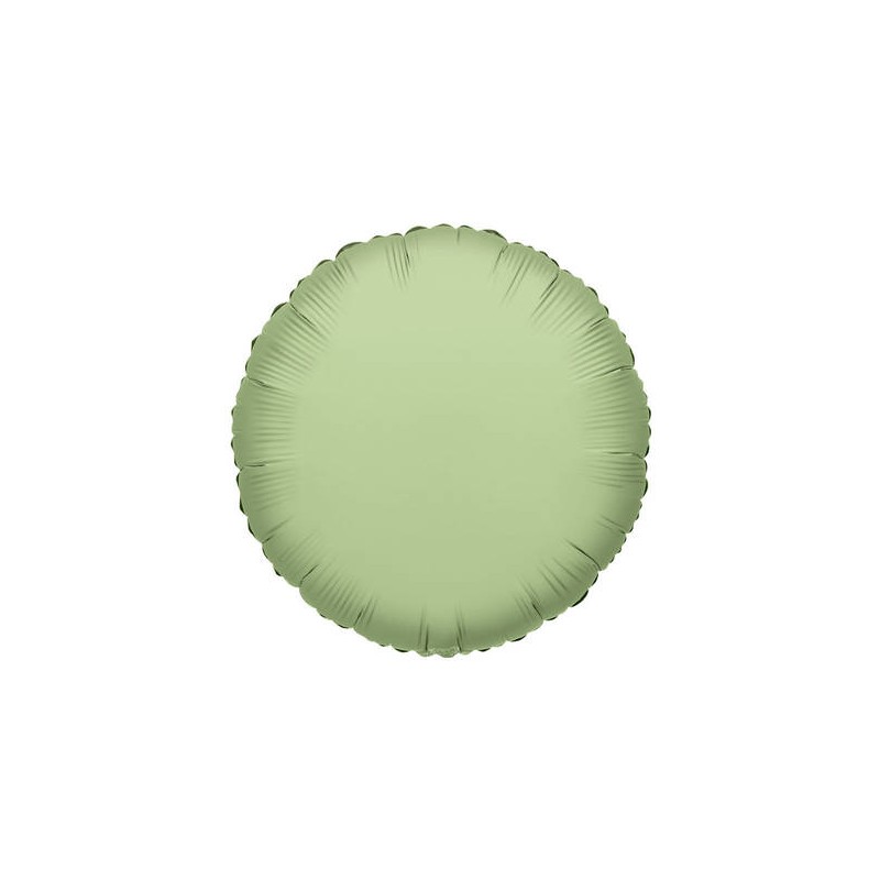 PALLONE MYLAR TONDO VERDE OLIVA ø45cm