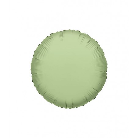 PALLONE MYLAR TONDO VERDE OLIVA ø45cm