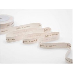 NASTRO POLICOTONE mm15x15mt COL.21/52 FATTO A MANO ROSA CIPRIA