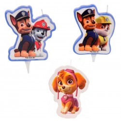 CANDELA PIATTA SAGOMATA PAW PATROL H.7cm ASS.TI 1pz
