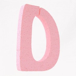 LETTERA POLISTIROLO PASTELLO mm120x90 D ROSA PASTELLO
