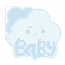 TOVAGLIOLI 33x33 SAGOMATI CLOUD LIGHT BLU 16pz