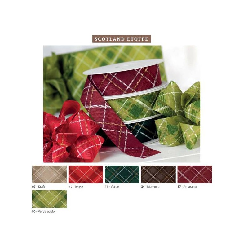 BOBINA NASTRO TNT ETOFFE mm40x50mt SCOTLAND 34-MARRONE