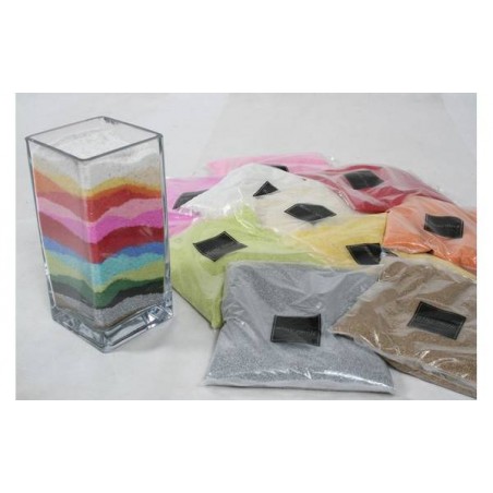 SACCHETTO SABBIA COLORATA 1kg ARGENTO