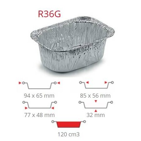 TEGLIA MONOPORZIONE PLUMCAKE R36G - R7G 100pz CONTITAL