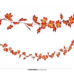 GHIRLANDA FOGLIE ARANCIONI 190cm