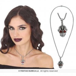 COLLANA TESCHIO C/OCCHI ROSSI
