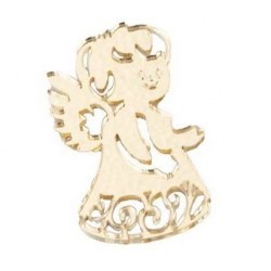 APPLICAZIONE ANGELO PLEXI H.4cm ORO 24pz