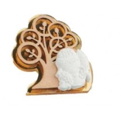 MAGNETE ALBERO CALICE PLEXI H.5cm ORO 6pz