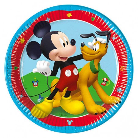 PIATTI DESSERT 20cm TOPOLINO ROCK THE HOUSE 8pz